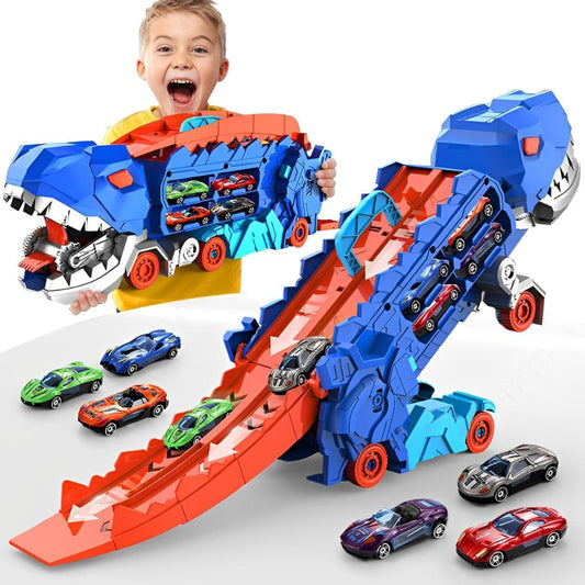 Camión Dinosaurio Juguete 3 en 1 Coche y Transportador