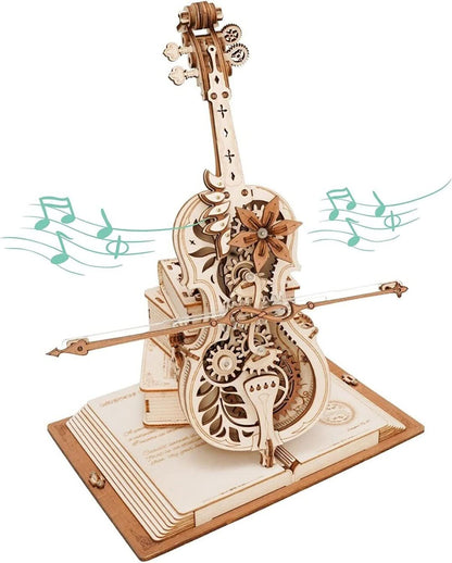 Violoncel din lemn de asamblat | Instrument muzical care cântă singur