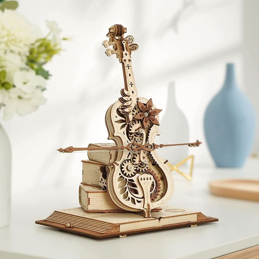 Violoncelo de madera para montar | Instrumento musical que se toca solo