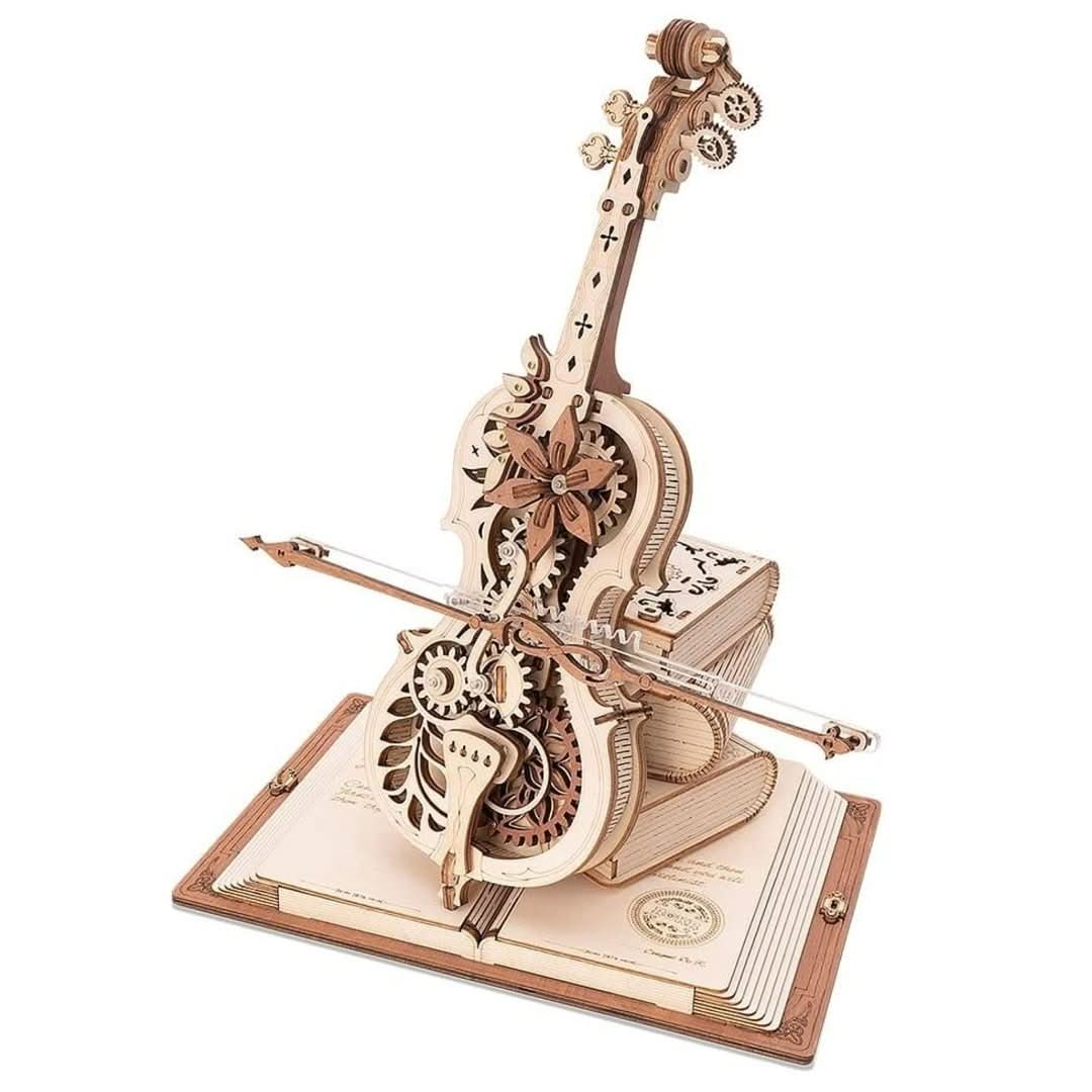 Violoncel din lemn de asamblat | Instrument muzical care cântă singur