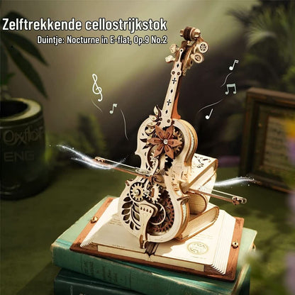 Violoncel din lemn de asamblat | Instrument muzical care cântă singur