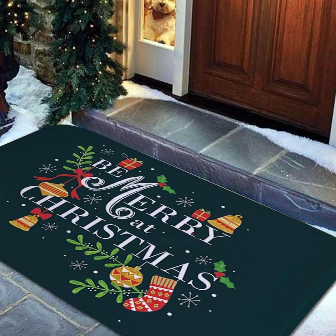 Festlig dørmatte - trå rett inn i julestemningen!