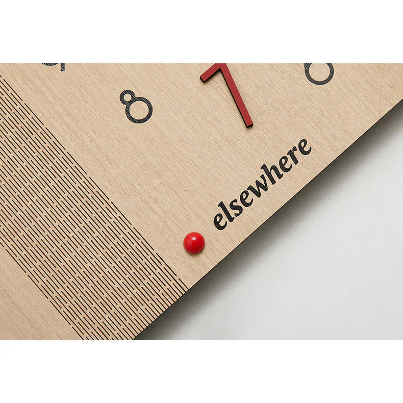 Double-Sided Wooden Corner Wall Clock - Minimalist - Unique Design - Functional Decor