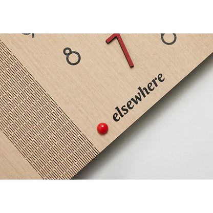 Double-Sided Wooden Corner Wall Clock - Minimalist - Unique Design - Functional Decor
