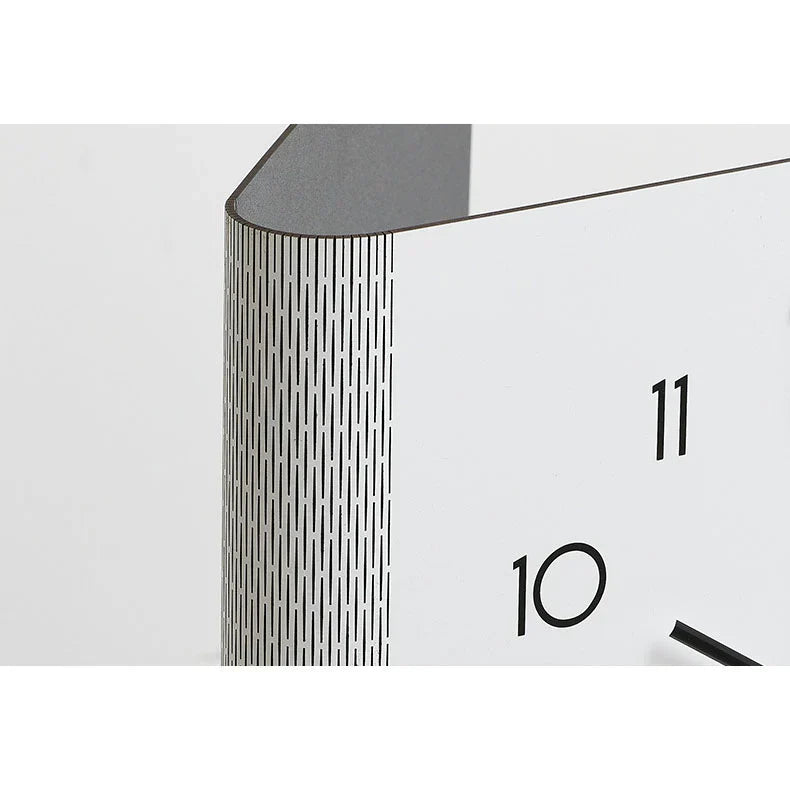 Double-Sided Wooden Corner Wall Clock - Minimalist - Unique Design - Functional Decor