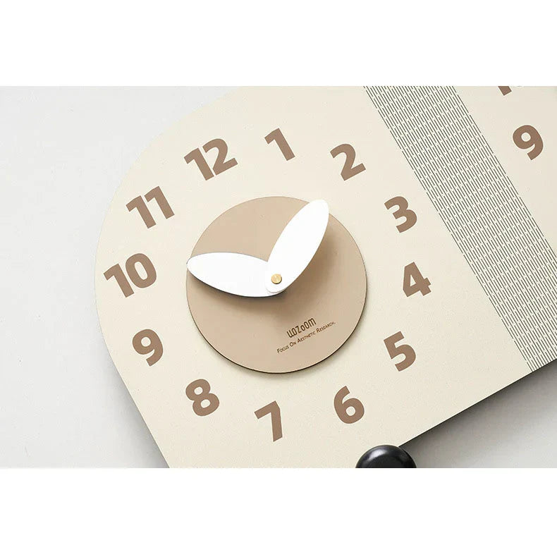 Reloj de pared de esquina de madera de doble cara - Diseño de nogal - Único y elegante