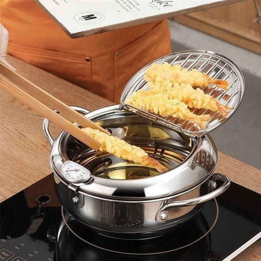 Freidora de Acero Inoxidable - ¡Comidas Perfectamente Cocinadas!