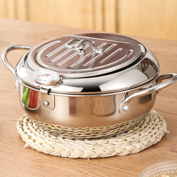 Stainless Steel Deep Fryer - Perfectly Cooked Meals!