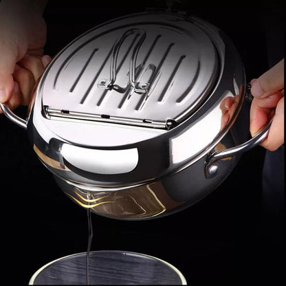 Stainless Steel Deep Fryer - Perfectly Cooked Meals!