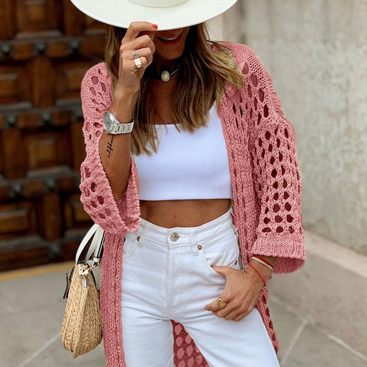 Cárdigan de mujer tejido a crochet - Talia