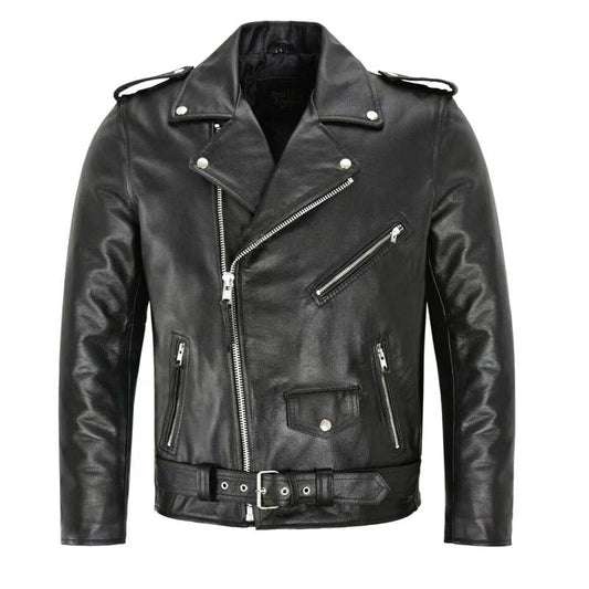 Edward - Chaqueta de cuero elegante para hombre