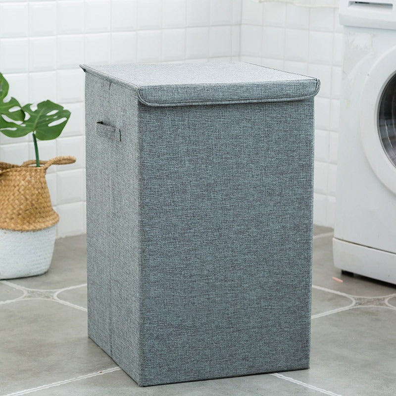 Collapsible Large Laundry Basket with Lid