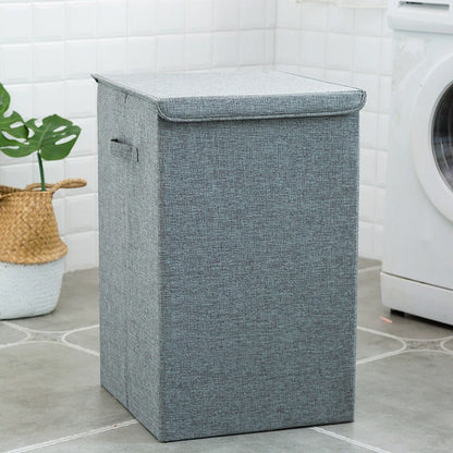 Collapsible Large Laundry Basket with Lid