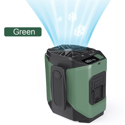 Prijenosni ventilator za struk s baterijom i svjetiljkom