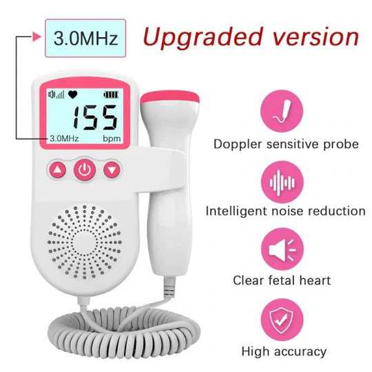 Doppler fetale portatile con display LCD – chiaro e affidabile