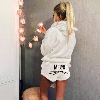 Meow - Ultra comfy fleece lounge pyjama set cat