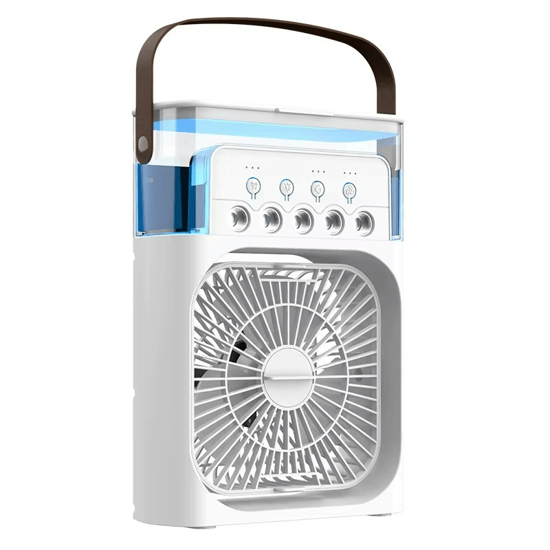 Hordozható, csendes, 3 az 1-ben LED-es hűtőventilátor