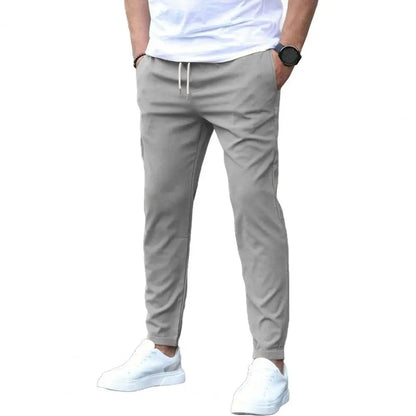 Men's Jogging Trousers with Side Pockets and Elastic Waist