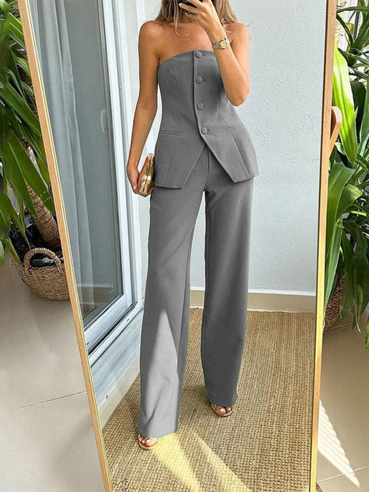 Summer Clothing Set for Women - Trousers and Sleeveless Top