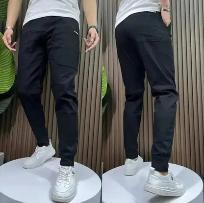 Men's Stretch Cargo Joggers with Multiple Pockets