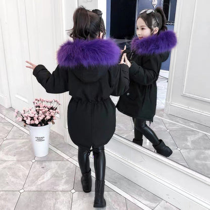 Children's winter coat with hood and fleece lining - Mitchel