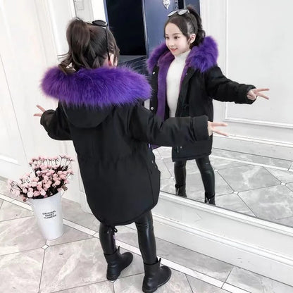 Children's winter coat with hood and fleece lining - Mitchel