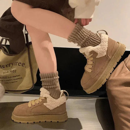 Livv | Lined suede sports shoe for women winter 2025