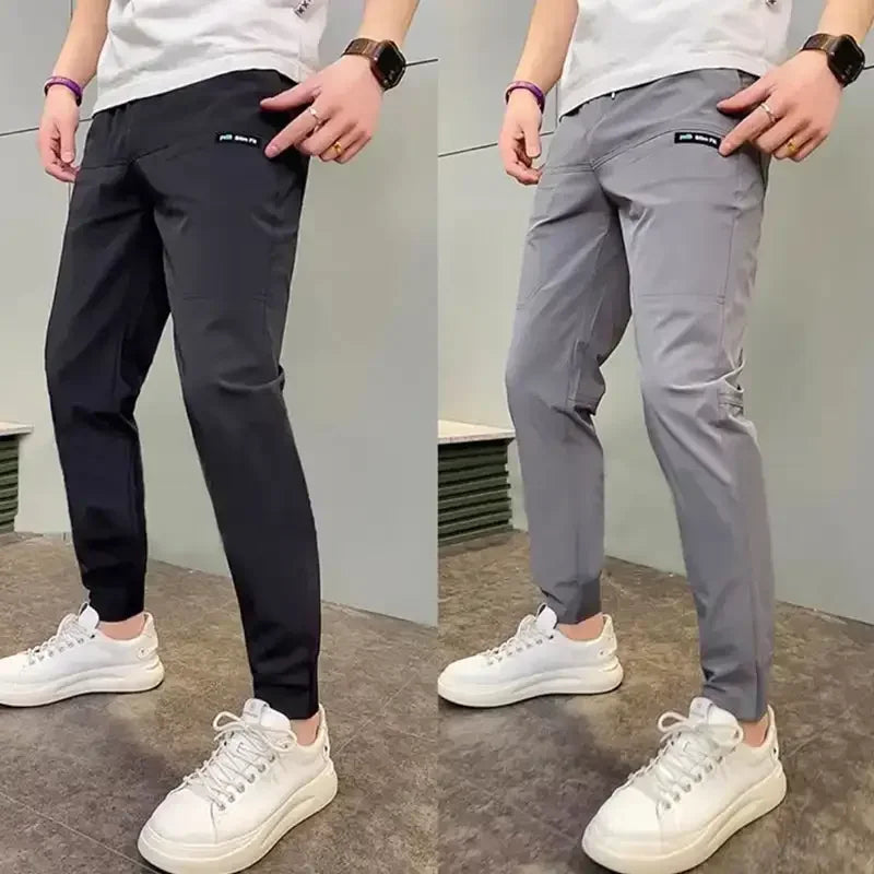 Men's Stretch Cargo Joggers with Multiple Pockets