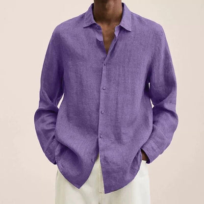 Linen Men's Long Sleeve T-Shirt - Herbert