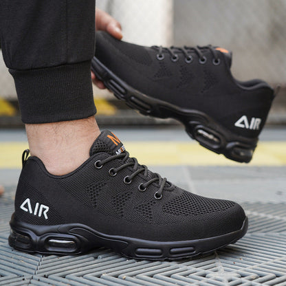 ShoeBro - Lightweight Waterproof Black Safety Shoes
