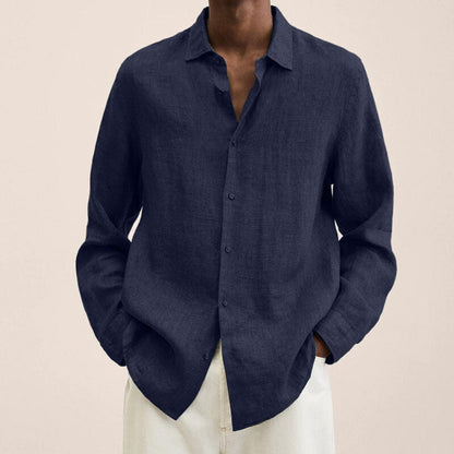 Linen Men's Long Sleeve T-Shirt - Herbert
