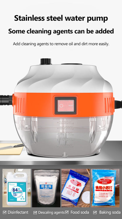 Cleenerz – Innovativer Dampfreiniger 2800W für Auto und Zuhause