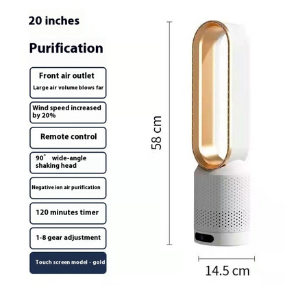 3-in-1 Air Purifier Tower Fan with Air Cleaner | Oscillation & LED Touchscreen