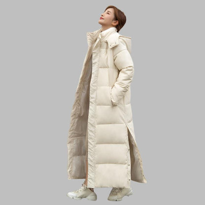 Quilted Parka Down Jacket Winter Coat Midi Ladies - Wilma