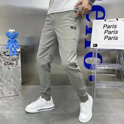 Men's Stretch Cargo Joggers with Multiple Pockets