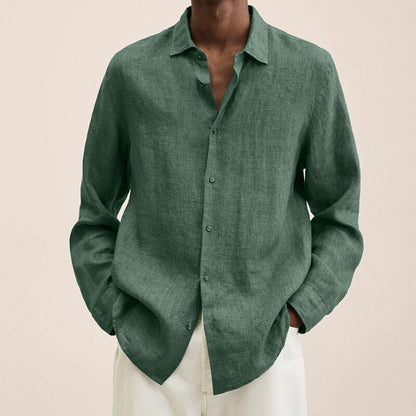 Linen Men's Long Sleeve T-Shirt - Herbert