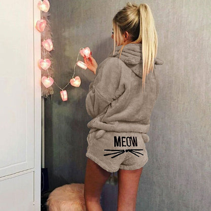 Meow - Ultra comfy fleece lounge pyjama set cat