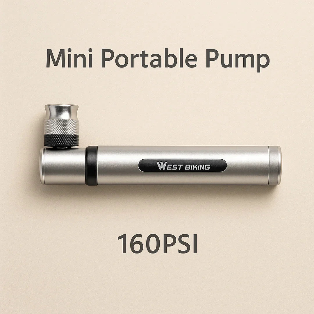 Bike Pump | Mini, Portable | Compact, Lightweight, Quick Inflation