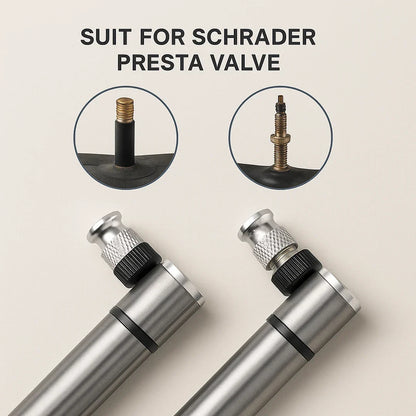 Bike Pump | Mini, Portable | Compact, Lightweight, Quick Inflation