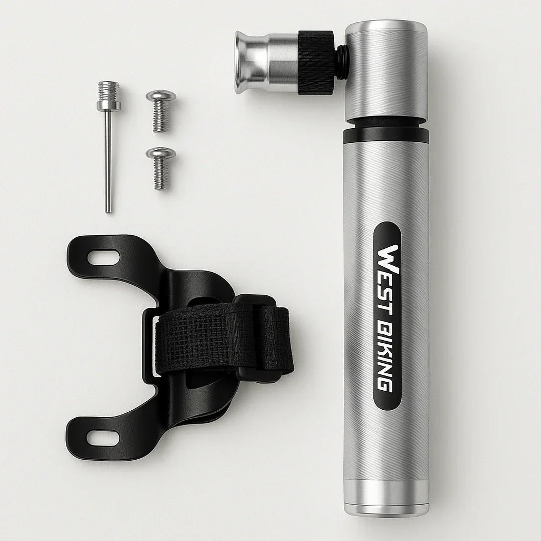 Bike Pump | Mini, Portable | Compact, Lightweight, Quick Inflation