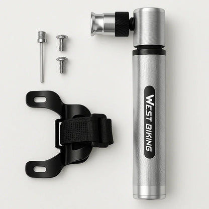 Bike Pump | Mini, Portable | Compact, Lightweight, Quick Inflation