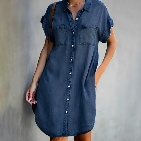 Vestidos midi de mezclilla - Regina