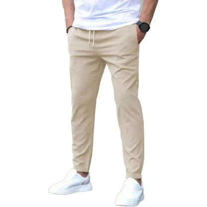 Men's Jogging Trousers with Side Pockets and Elastic Waist