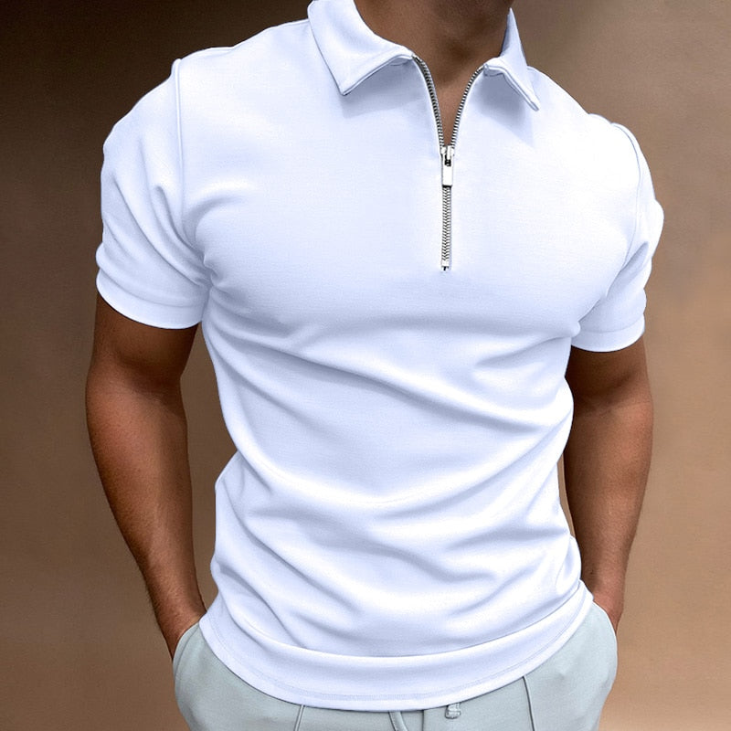 Men's Polo Shirt with Zip - Berlin