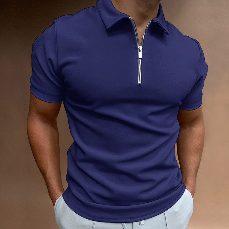 Men's Polo Shirt with Zip - Berlin