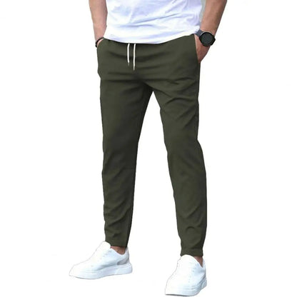Men's Jogging Trousers with Side Pockets and Elastic Waist