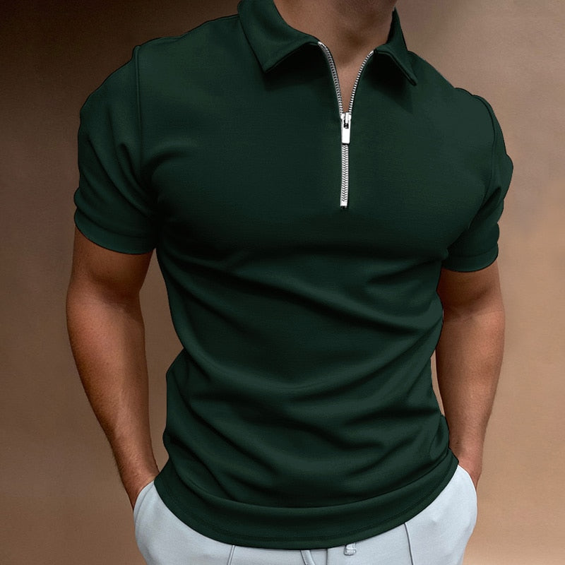 Men's Polo Shirt with Zip - Berlin