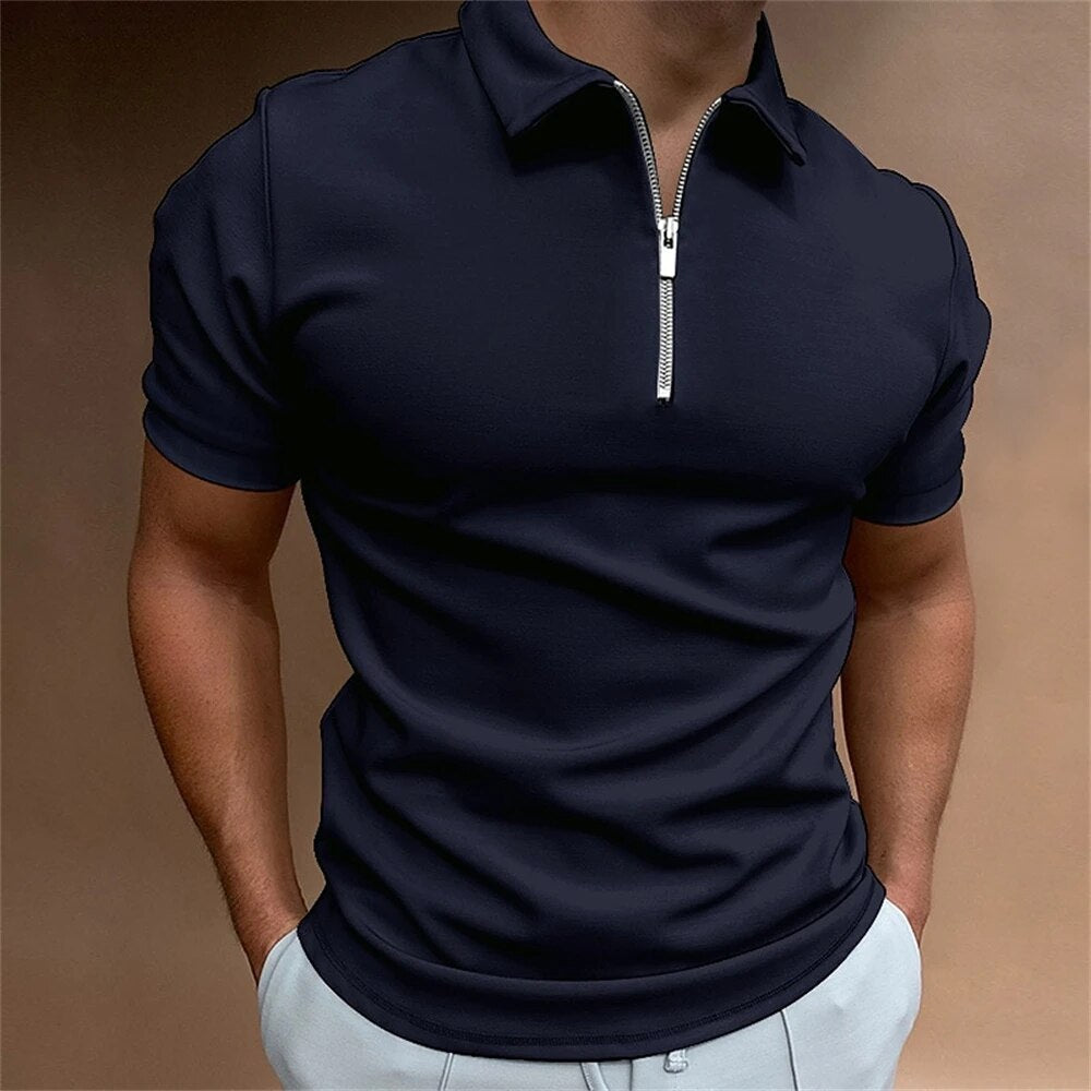 Men's Polo Shirt with Zip - Berlin
