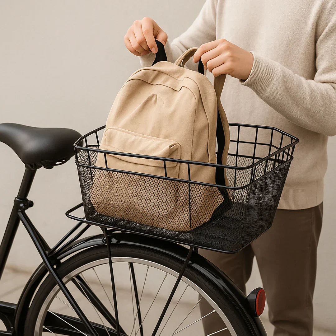 Achterfietsmand | grote inhoud, waterdicht | bagagenet, stevig