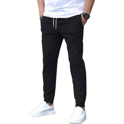 Men's Jogging Trousers with Side Pockets and Elastic Waist